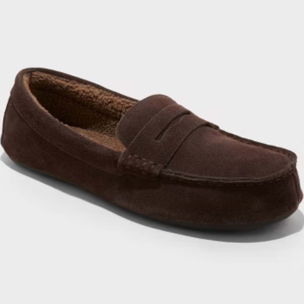 Men's Bodhi Genuine Suede Loafer Slippers - Goodfellow & Co™ Brown